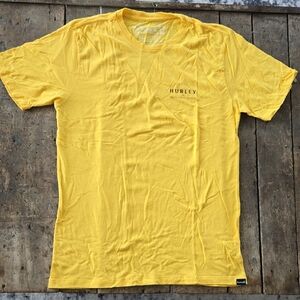 Hurley Men’s Yellow Short Sleeve Crew T-Shirt